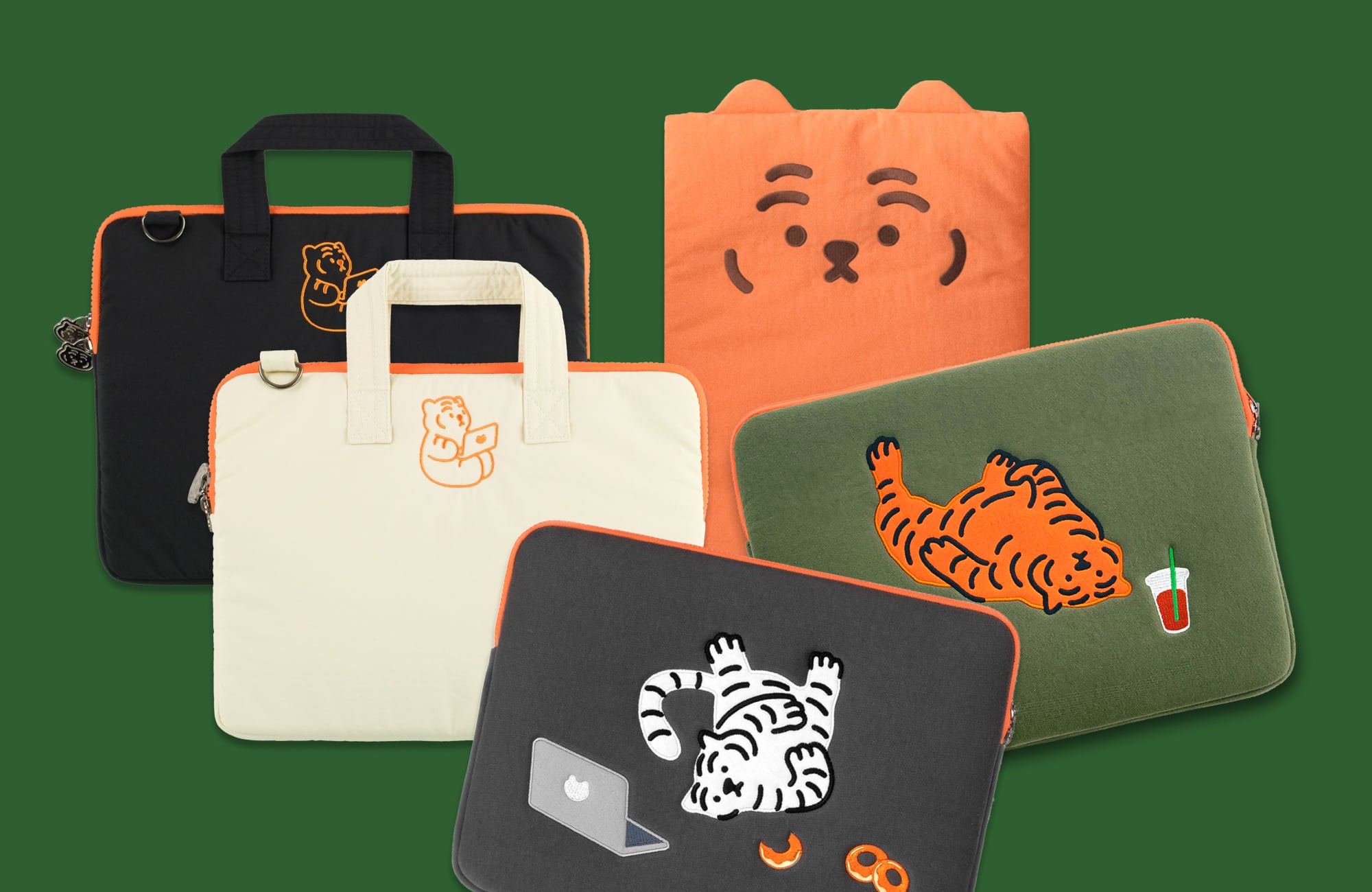 뚱랑이 노트북 파우치 — 오피스 굿즈 라인